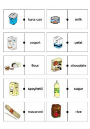 English Worksheet: Food domino