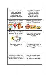GAME TO REVISE VOCABULARY