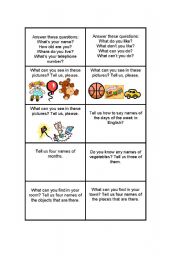 English Worksheet: GAME TO REVISE VOCABULARY