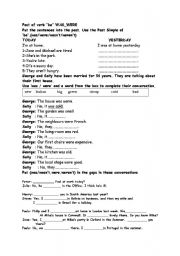 English Worksheet: past of 