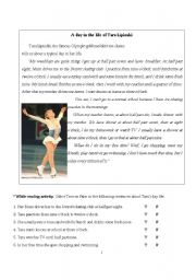 English Worksheet: Day life