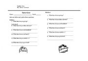 English worksheet: Daily routines