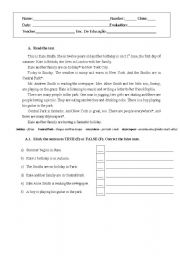 English Worksheet: present Continuous