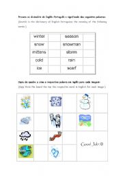 English Worksheet: The Winter