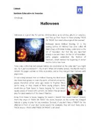 English Worksheet: Halloween