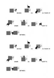 English Worksheet: prepositions of place