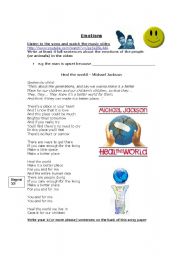 English Worksheet: Emotions 