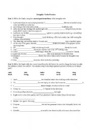 English Worksheet: Irregular Verbs Practice