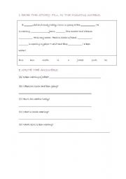 English Worksheet: clthes reading