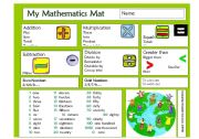 Basic Maths Vocan Placemat