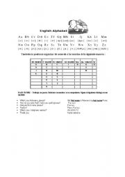 English Worksheet: The English Alphabet