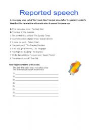 English Worksheet: Reported Speech