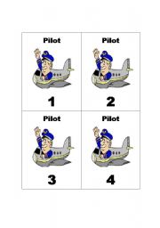 English Worksheet: Occupations Card Game