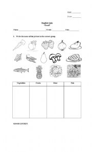 English worksheet: Vocaulary Quiz