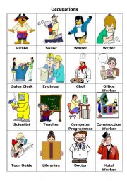 English Worksheet: Occupations / Jobs