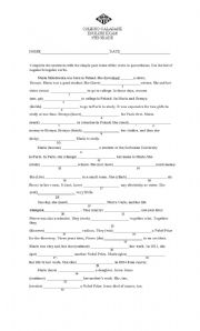 English Worksheet: tests