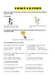 English Worksheet: comparison