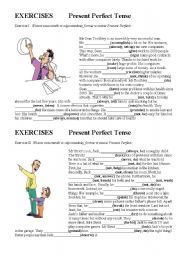 English Worksheet: Present Perfect Tense - gap filling