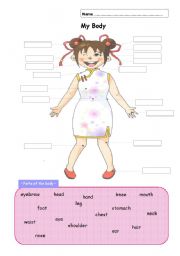 English Worksheet: Body