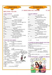 English Worksheet: I and II Conditional