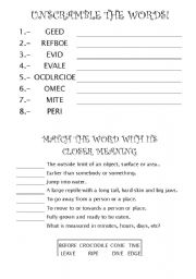 English worksheet: Worksheet Silent E for 4th Grade