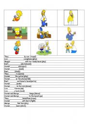 English Worksheet: Simpsons Bingo 4