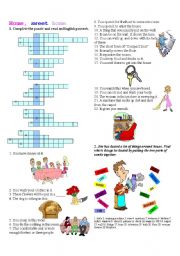 English Worksheet: Home Sweet Home - II part