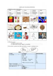 English Worksheet: LIKES AND DISLIKES ACTIVITIES