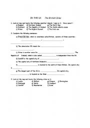 English worksheet: In the UK