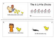 English worksheet: 6 Little Chicks Mini Book