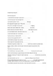 English Worksheet: Sunday Bloody Sunday