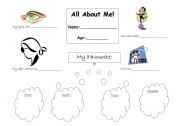 English Worksheet: All about me