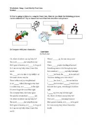 One Direction Last first kiss - ESL worksheet by yamila_i