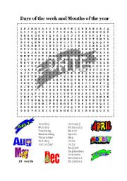 English Worksheet: crosswords