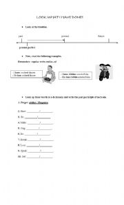 English Worksheet: look what i have done!