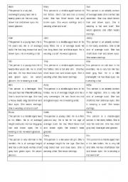 English Worksheet: Missing Person Game