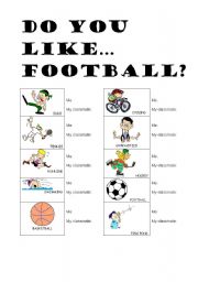 English Worksheet: Do you like...? 