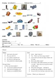 English Worksheet: Shopping