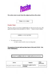 English Worksheet: Passive