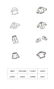 Clothes vocabulary activity