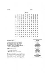 Wordsearch Places
