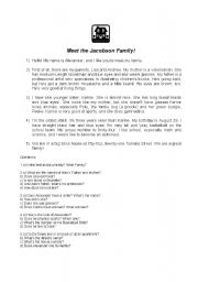 English Worksheet: Text Interpretation