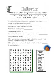 English Worksheet: halloween