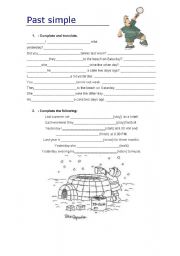 English Worksheet: past simple