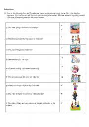 English Worksheet: Vocabulary picture controlled chart