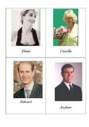 English Worksheet: The Royal Family - part II