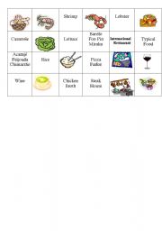 English worksheet: Food domino