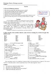 English Worksheet: Used to, not any more, any longer - practice
