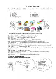 English Worksheet: A Visit to Egypt