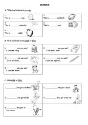 English Worksheet: Grammar